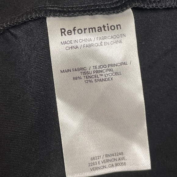 Reformation Jemma Knit Dress in Black Sleeveless Mini Belt Stretchy - Picture 10 of 10